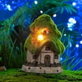 thumbnail image 6 of Teresa's Collections 6.61'' Fairy House Garden Statue, Outdoor Solar Garden Sculpture Cottage Lawn Ornaments for Patio Yard Garden Decor, Gifts for Mom, 6 of 9