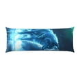 thumbnail image 2 of Body Pillow Cover - Aurora Wolf Frozen Lake Soft Body Pillow Cover with Zipper, Comfort Body Pillow Pillowcase, Body Pillow Case Cover 20 x 54, 2 of 7
