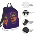 thumbnail image 4 of Balery Mardi Gras2 Lightweight Backpack for Men and Women - Durable and Water-Resistant, Ideal for School, Work, Travel, and Everyday Use, 4 of 9