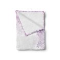 thumbnail image 2 of Flower Soft Flannel Fleece Throw Blanket, Framing Lilac Flowers in Blossom Vernal Season Soothing Color Shades, Cozy Plush for Indoor and Outdoor Use, 50" x 60", Pale Mauve Lavender, by Ambesonne, 2 of 5