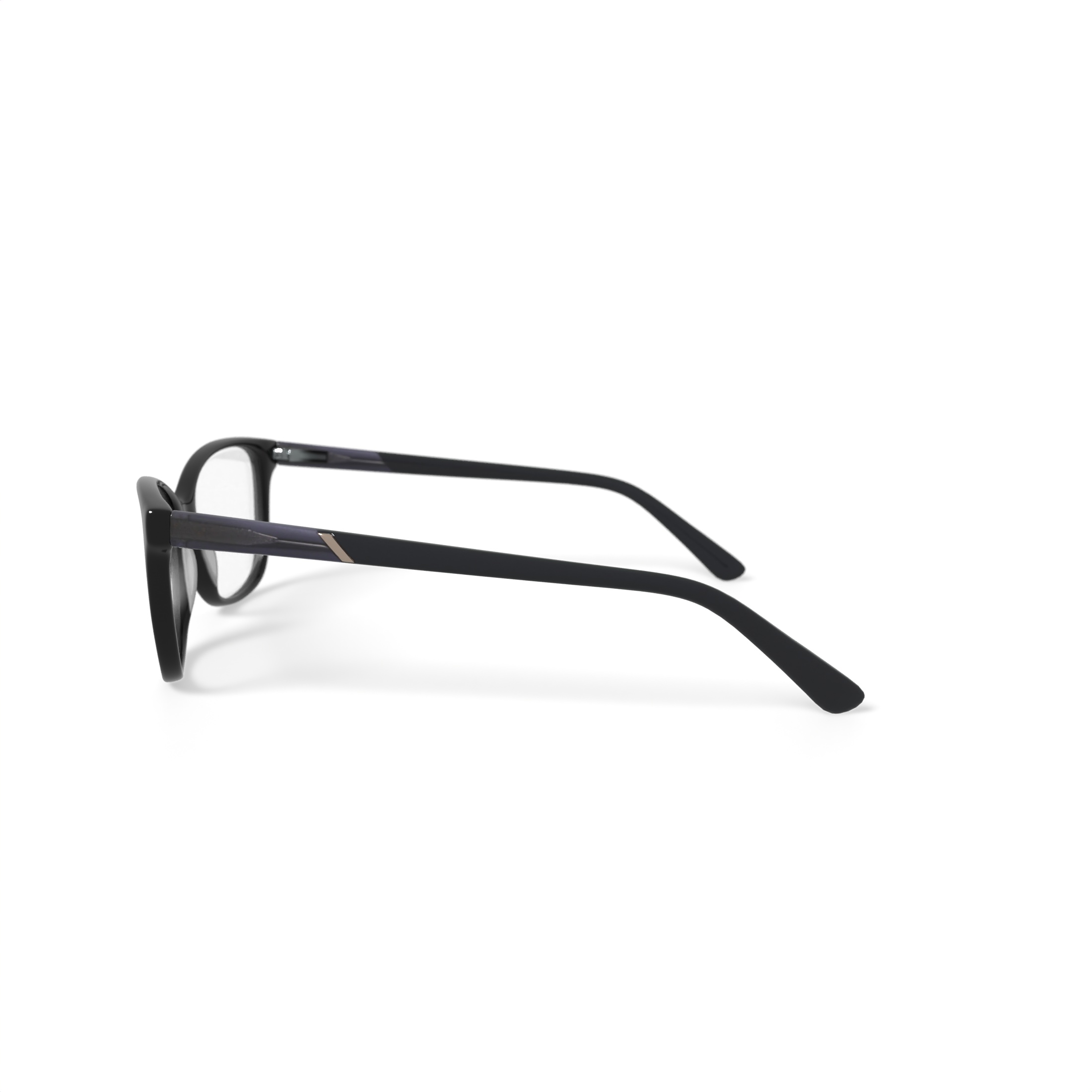 Walmart Women's MJ07322 Square Prescription Eyeglasses with Case, Black