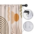 thumbnail image 4 of Blackout Kids Curtains,Brown Boho Geometric and Plant Pattern Childrens Insulated Curtains Set Of 2,Bedroom Essentials,Toddler Room Decor 42x54in(106x137cm), 4 of 5