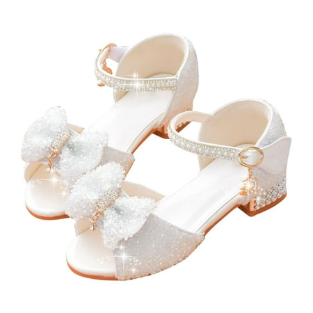 

Akiihool Sandals for Baby Girl Summer Girls Closed Toe Outdoor Summer Sandals Casual Shoes (White 13.5)