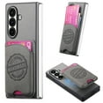 thumbnail image 2 of Decase Case for Samsung Galaxy Z Fold 7, Shockproof Magnetic Leather Wallet Phone Case with Card Holder,Gray, 2 of 7