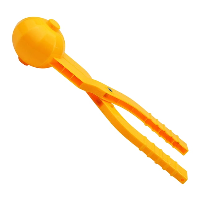 Yellow Snowball Maker Tool For Winter Play 13 Inch Large Lantern Shaped Plastic Snow Ball Clip For Outdoor Fun Quick And Easy Snowball Making Toy For Family Activities