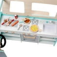 thumbnail image 2 of Svan Food Truck Wooden Playset- 20 Fun Toy Pieces Including Cook Top, Steering Wheel, Sticker Sheet for Kids Name, Includes Food Tray, Pizza Slices, Dual Sided Play Stand for Indoor Fun, 2 of 6