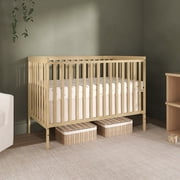 Dream On Me Synergy 5 in 1 Convertible Crib in Barnwood Natural, Greenguard Gold Certified