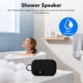 thumbnail image 6 of Portable Bluetooth Speaker, IP67 Waterproof Shower Speaker with Digital Battery Display, Powerful Sound, 24H Playtime, TWS Pairing, USB/TF Card, Small Speaker for Outdoor Travel Home, Gift-Black, 6 of 8