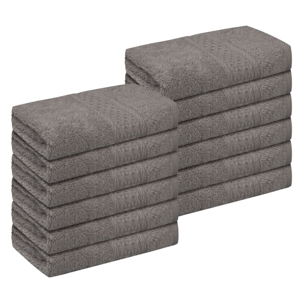 Juego de toallas de algodón REGALWOVEN, toalla de confort, toalla facial esencial para baño marrón 12