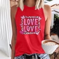 thumbnail image 1 of UPPADA Débardeurs Grande Taille pour Femmes, T-Shirts Graphiques Sans Manches Décontractés, T-Shirts Surdimensionnés, T-Shirts Graphiques Sans Manches, Rouge, S, 1 of 4