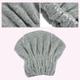 thumbnail image 5 of Unique Bargains Charcoal Fiber Hair Drying Towel Dry Cap Strong Absorbent for After Bath Drying Hair Gray, 5 of 7