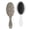 White-514, variant on Floral and Bee Artwork Hair Brush, Boho Chic Detangler with Abstract Floral Watercolor Design, Romantic Rose and Peony Pattern Paddle Brush