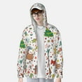 thumbnail image 2 of Fotbe Winter Christmas And New Year Deer Chaqueta con Protección Solar UPF 50+ para Hombre y Mujer, Camisa con Capucha y Bolsillos-Small, 2 of 7
