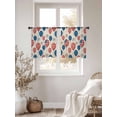 thumbnail image 3 of Independence Day Sheer Curtains 2 Panels Set Watercolor U. S, Flag Themed Balloon Cute Firework Sheer Window Curtains Light Filtering Rod Pocket Voile Drapes for Bedroom Living Room 52"x45", 3 of 9