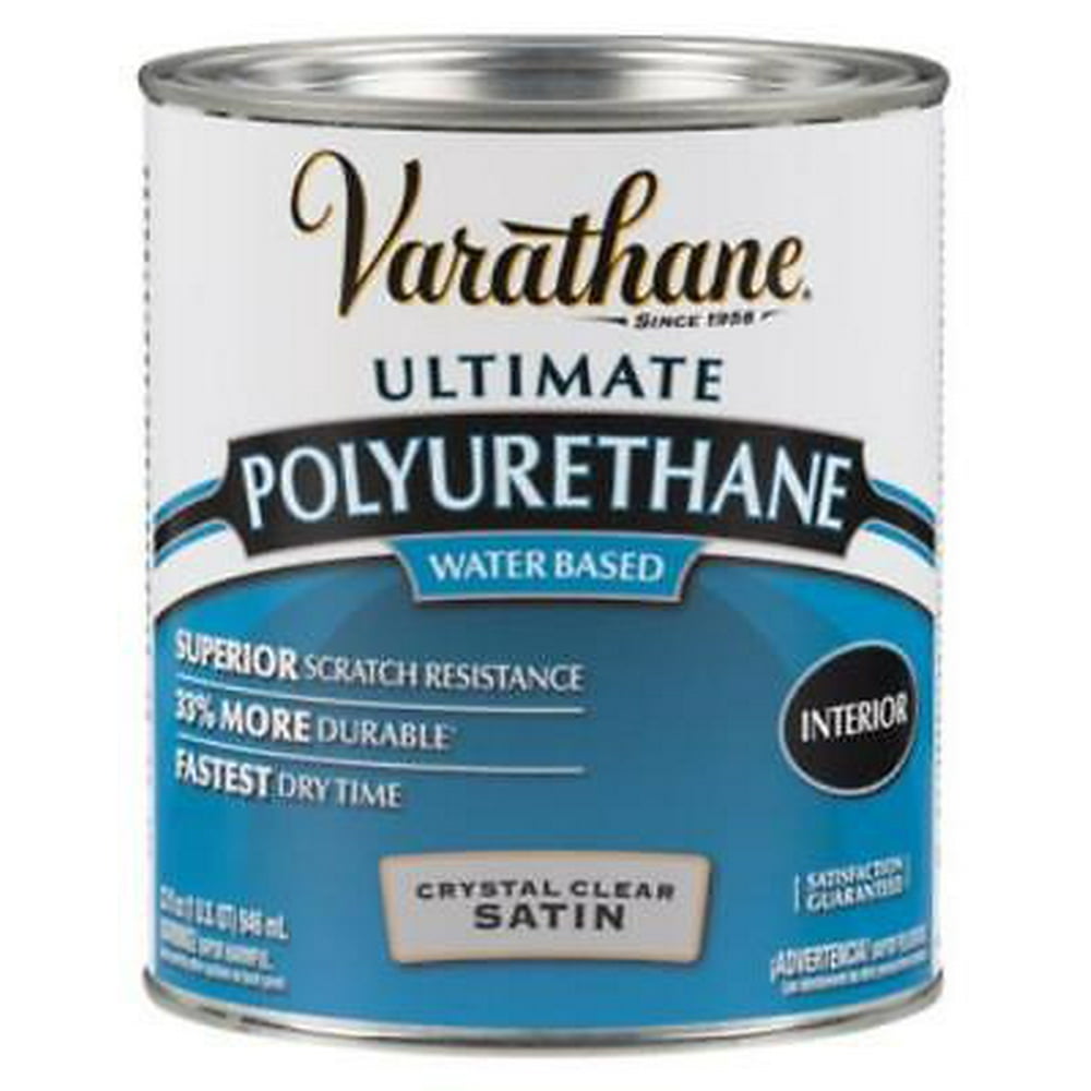 Varathane QT Satin Interior Waterborne Diamond Polyurethane Walmart