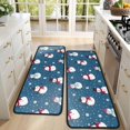 thumbnail image 4 of Kitchen Rugs Sets Of 2,Blue Christmas Snowman Pattern Anti Fatigue Kitchen Mat Rugs Non Slip Washable,Decorative Kitchen Floor Mats for Kitchen,Sink,Laundry,17"x47"+17"x47", 4 of 5