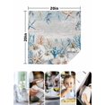 thumbnail image 4 of Blue Coastal Fall Cloth Napkins Set of 8 Reusable Dinner Napkins, Thanksgiving Pumpkins Starfish Coral Cocktail Napkin Washable Table Napkins for Wedding/Holiday Party/Baby Shower 20"x20", 4 of 7