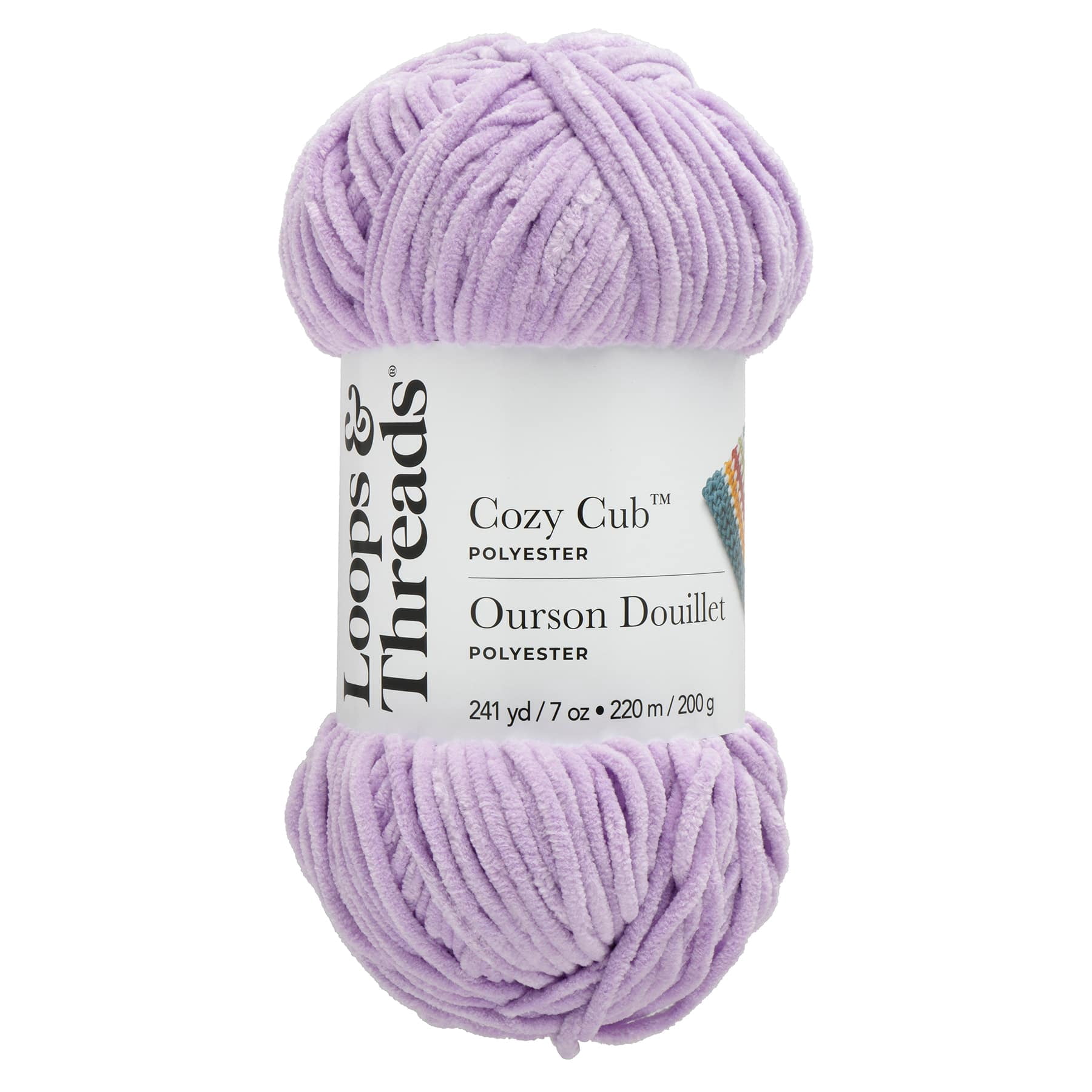 Big Twist Cozy Cub Yarn - Super Bulky (6) 100% Polyester Chenille Yarn, Soft & Plush for Knitting & Crochet Blankets, Hats, Scarves & Crafts, 241 yd / 7 oz Skein, 6 Pack