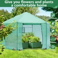 thumbnail image 6 of 13.1' x 13.1' x 8.6' Walk-in Greenhouse for outdoors, Hexagonal Heavy-Duty Metal Frame Greenhouse with 160g PE Cover, Roll-Up Door and Window, Easy Setup Garden Patio Green House Kit, 6 of 8