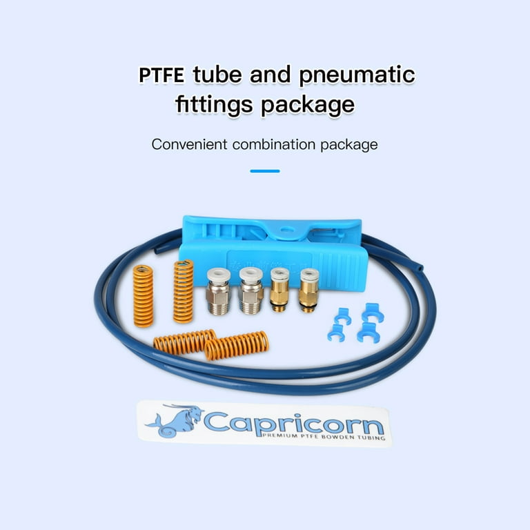Capricorn Premium XS Bowden PTFE Tube 1 Meter and Pneumatic