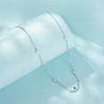 thumbnail image 3 of Evil Eye Neck Chain - 925 Sterling Silver Minimalist Pendant Necklace for Women, Adjustable Chain, 3 of 7