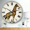 thumbnail image 2 of DesignArt Circus Animals Giraffe Large Wall Clock, 2 of 2