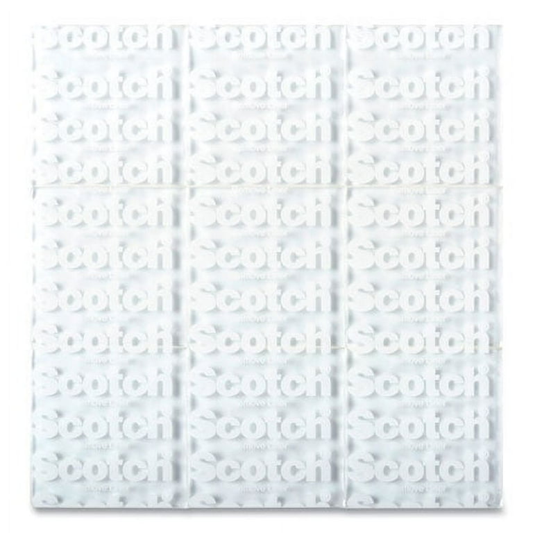 Restickable Mounting Tabs, Removable, Repositionable, Holds Up to 1 lb (4 Tabs), 1 x 1, Clear, 18/Pack Restickable Mounting Tabs, Removable, Repositionable, Holds Up to 1 lb (4 Tabs), 1 x 1, Clear, 18/Pack