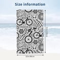 thumbnail image 4 of Yibo Motorcycle Theme Towel Quick Dry Ultra Absorbent Towel Lightweight Shower Towel for Bathroom Outdoor Swimming, 4 of 9