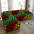 thumbnail image 5 of L Shape Sofa Cover Floral Print Elastic Combination Couch Covers Stretch Slipcovers Furniture Protector For Living Room, 5 of 6