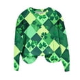 thumbnail image 2 of Mifsaly St Patrick Sweatshirts for Women Shamrock Print Shirts Loose Long Sleeve Pullover Tops Funny Dressy Casual Blouse 2026 Irish Festival Green Outfits L, 2 of 5