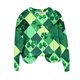 thumbnail image 2 of Xuyuer St. Patrick's Day Round Neck Sweatshirt for Women Lucky Shamrock Long Sleeve Shirt Ireland Gift Clover Print Fit Casual Pullover Fashion Loose Tops, 2 of 5