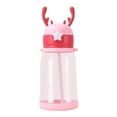 thumbnail image 2 of BUTASY Water Bottle 600ml Sticker Version Deer Large Capacity Cup Cute Deer Straw Water Bottle Leakproof Portable Cup For Adults And Kids Daily/Travel, 2 of 6