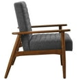 thumbnail image 5 of Accent Chair, Dark Gray, Fabric, Wood, Living Room Lounge Cafe Lobby Hospitality Restaurant, Modern Contemporary, HB37051, 5 of 9