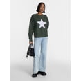 thumbnail image 2 of No Boundaries Motif Sweater, Lightweight, Women's and Women's Plus XXS-4X, 2 of 5