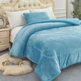 thumbnail image 2 of 2 Piece Sherpa Fleece Bed Blanket Twin,Thick Warm Baby Borrego Blanket With Pillow Case, 2 of 5