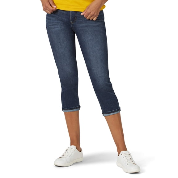 Lee Riders Women's Belted Cuffed Capri Jean
