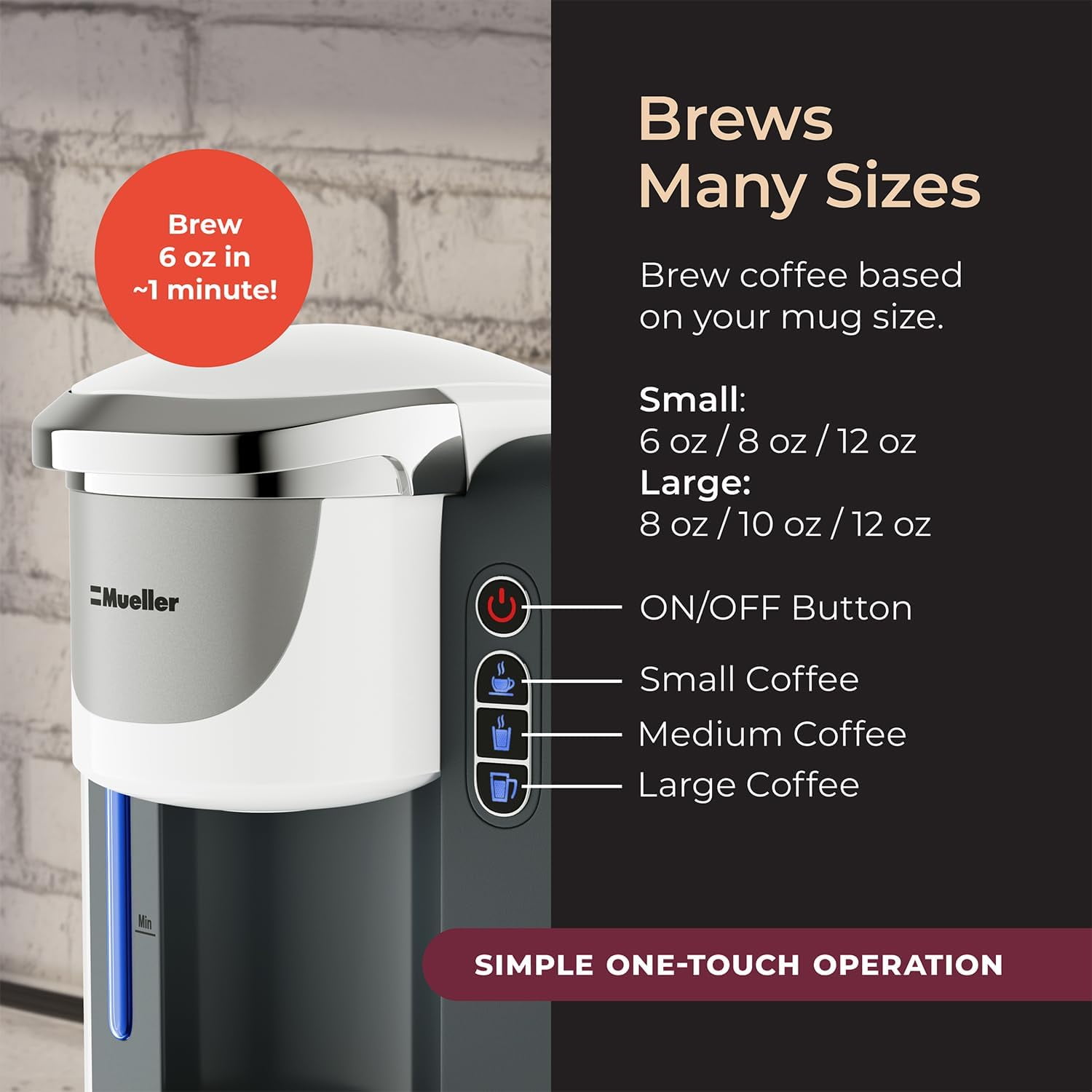 Quench 165 - Single-Cup Pod Coffee Brewer