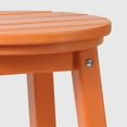 thumbnail image 6 of WestinTrends Malibu 29" HDPE Outdoor Patio Round Bar Stool, Orange, 6 of 7