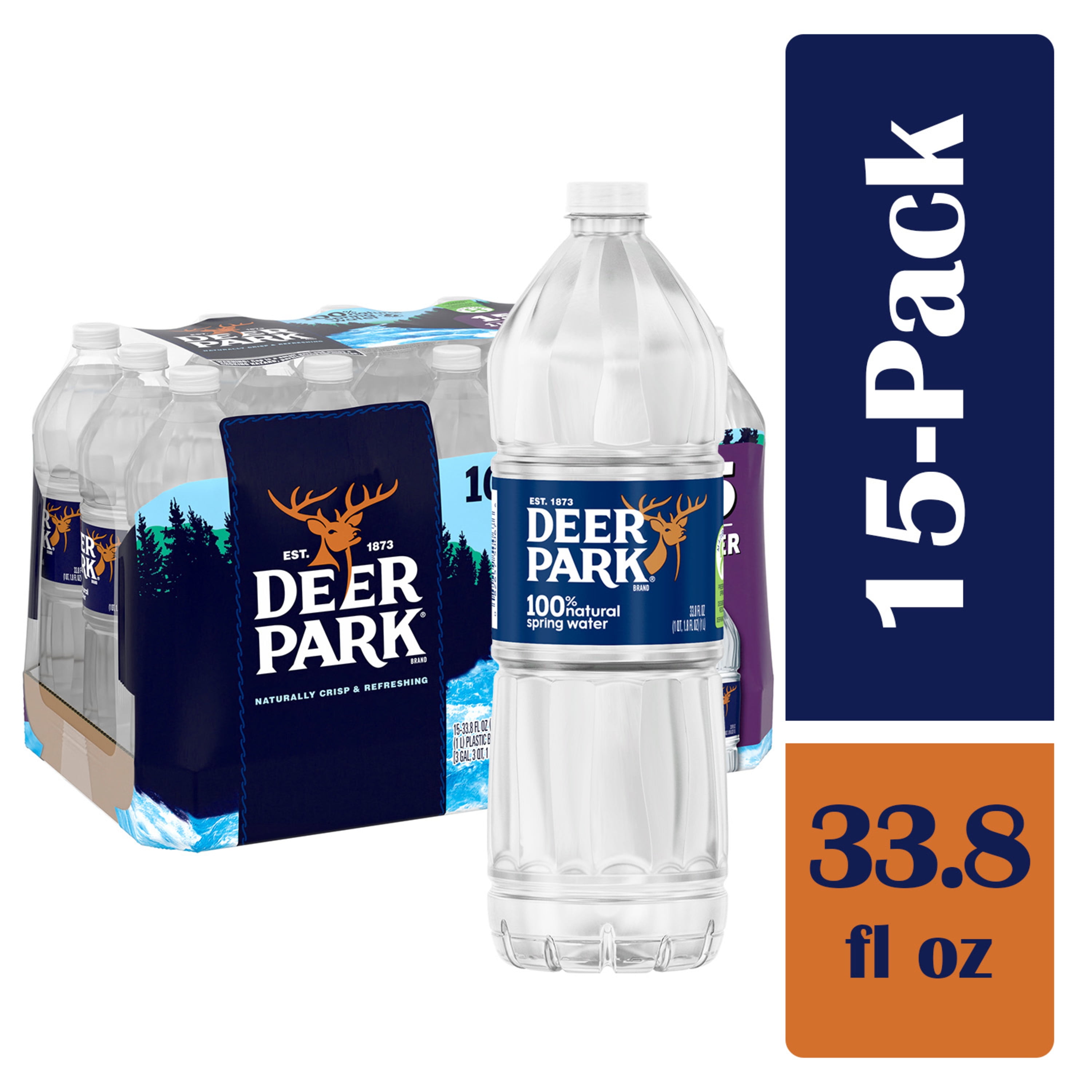 Deer Park Brand 100 Natural Spring Water 16 9 Fl Oz 32 Pack Bottles Walmart Com