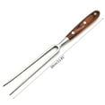 thumbnail image 7 of RABBITH Stainless Steel U-Shaped Barbecue Brazing Fork Needle Wooden Skewers Prong Grilling Tool BBQ with Wooden Handle, 7 of 7