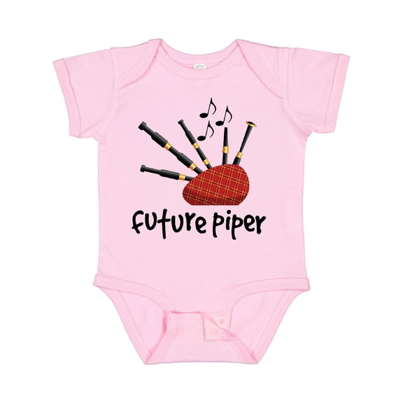 Inktastic Bagpiper Kids Future Piper Boys or Girls Baby Bodysuit