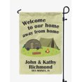 thumbnail image 1 of Printtoo Tan Welcome To Our Home Away From Home Retro Camp Trailer Personalized Camping Flags For Campers Double SidedFlagCampsiteFlagOutdoor Garden Sign, 1 of 4