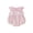 Pink, variant on BemeyourBBs Newborn Baby Girls Summer Clothes Striped Bubble Romper Outfit Puff Sleeveless Peter Pan Doll Collar Bodysuit Jumpsuit Playsuit