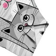 thumbnail image 6 of CLOOCL Plus Size Shirts for Women Playful Cat Cartoon 3D Printed Short Sleeve Pullover, 6 of 6
