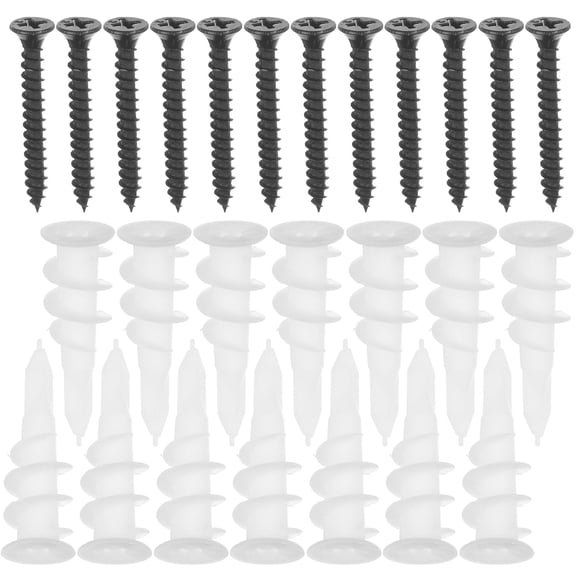 HAMPPLIES 100 Ensembles de Vis d'Expansion en Acier Inoxydable et Ancrages Muraux Robustes pour Fixation sur Béton