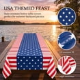 thumbnail image 5 of Tumao 2 Pack Patriotic Tablecloths 4th of July Decorations, Disposable Plastic Tablecloths 54"x108", American Flag Patriotic Theme Kit for Independence & Celebrations Decorations, 5 of 8