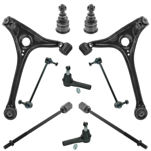 TRQ Suspension Front Lower Inner Outer LH RH Kit Set of 10 for Taurus Sable PSA56251