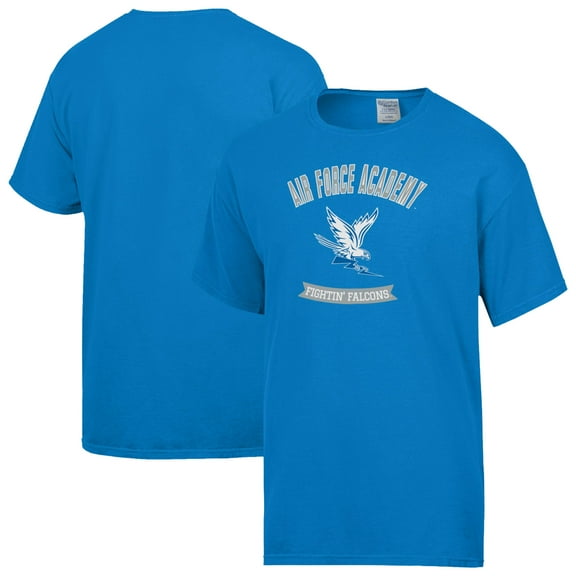Men's ComfortWash Blue Air Force Falcons Banner T-Shirt