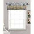 thumbnail image 3 of Spring Floral Kitchen Valances for Windows Farmhouse Linen Window Valance Curtain for Living Room Window Treatment Oil Painting Pastoral Flowers Valance Rod Pocket Topper Drape, 42 x 12 Inch, 3 of 6