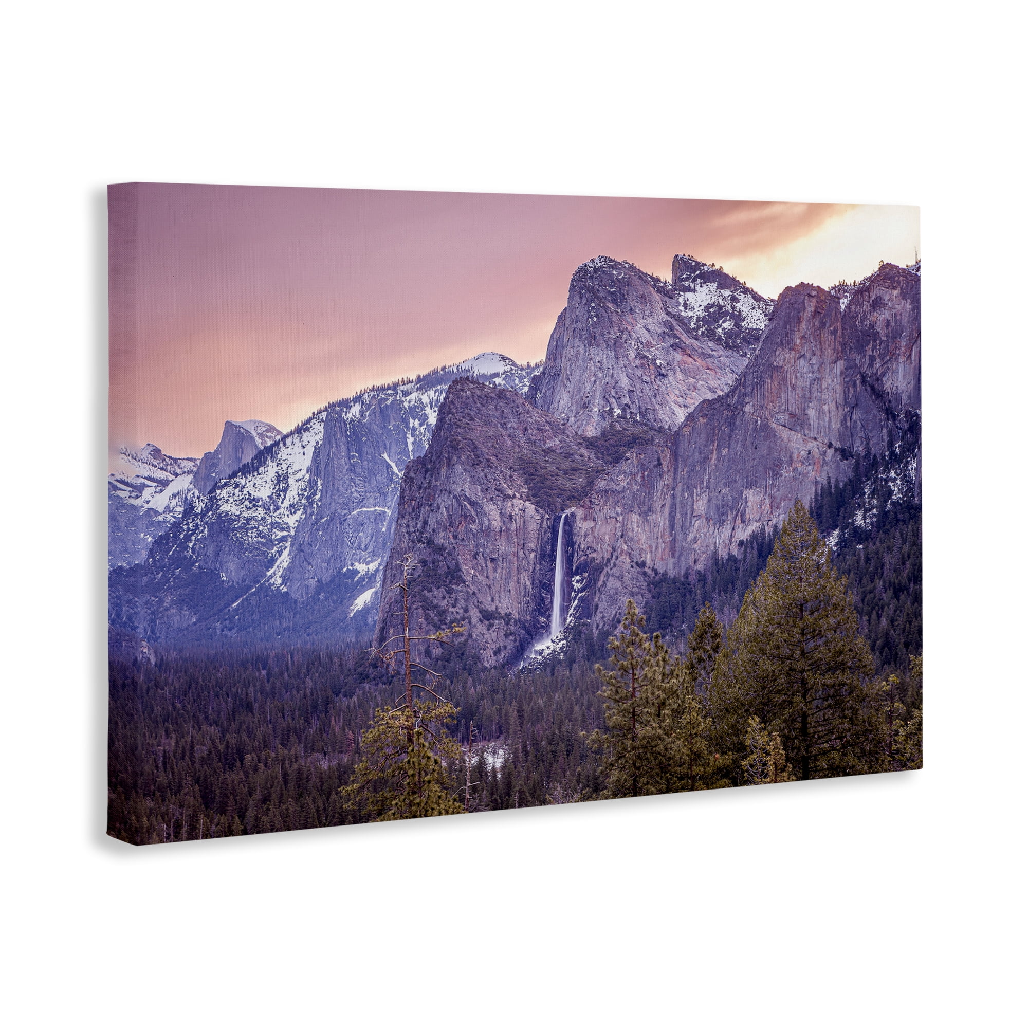 Stupell Industries Majestic Mountain Waterfall Sunset Canvas Wall Art, design by Shelley Carlisle